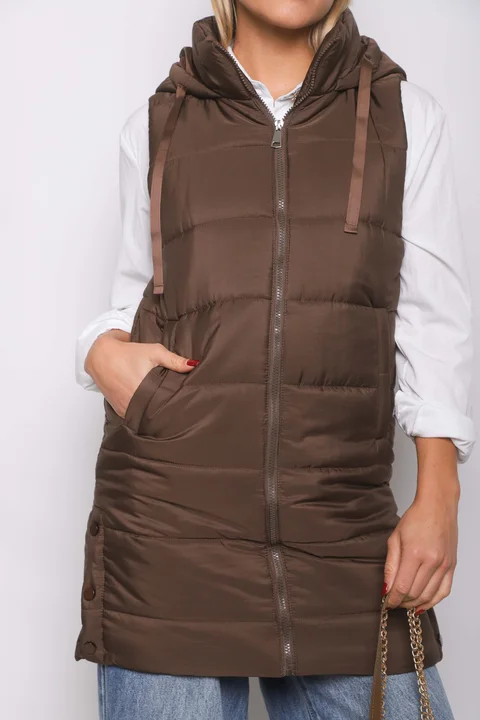 Chaleco Largo Botones ALPES GU98507