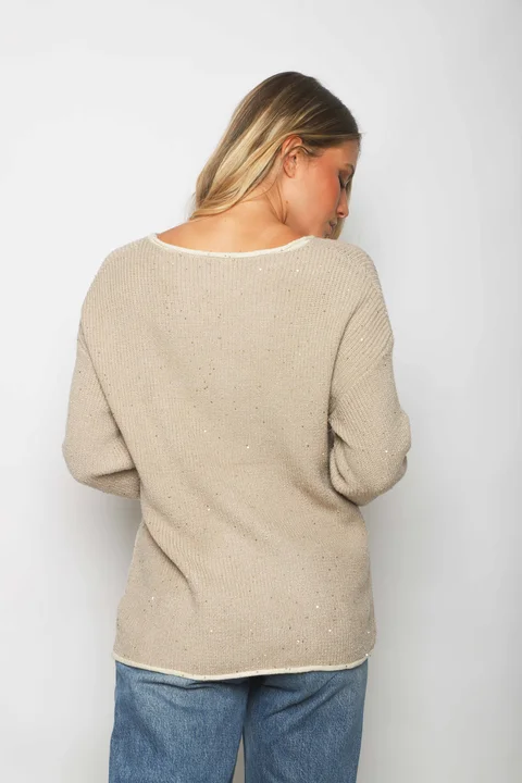 Sweater EDIMBURG Guarda Combinada y Lentejuelas GU67603