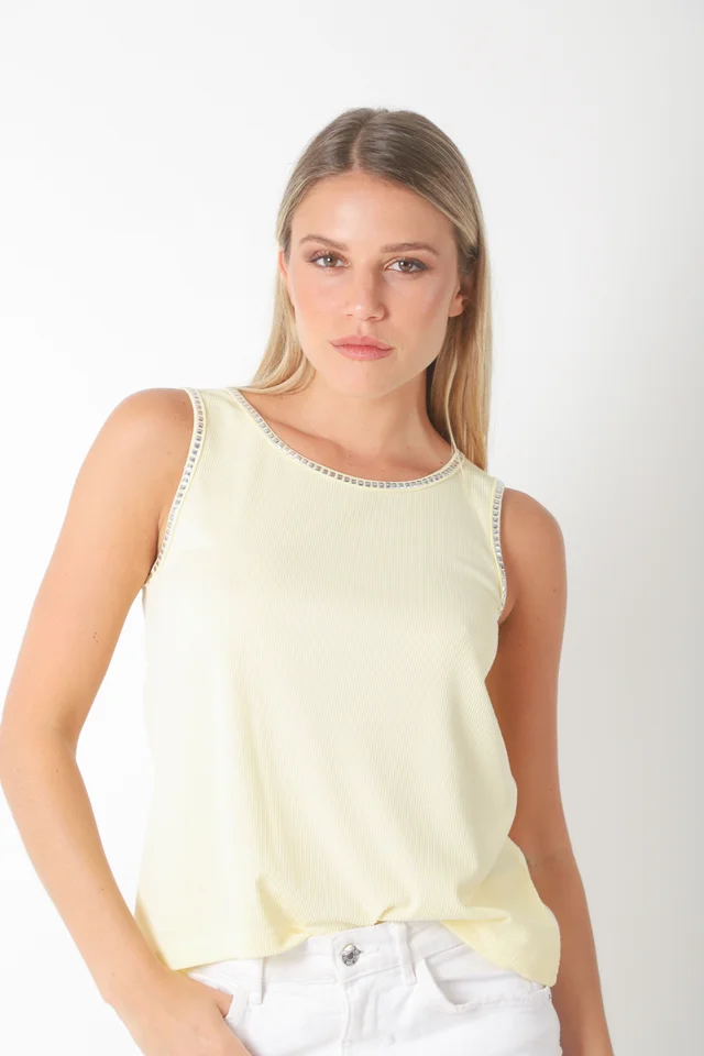 Musculosa  MORA  MORLEY C/ Tachas Cuadradas