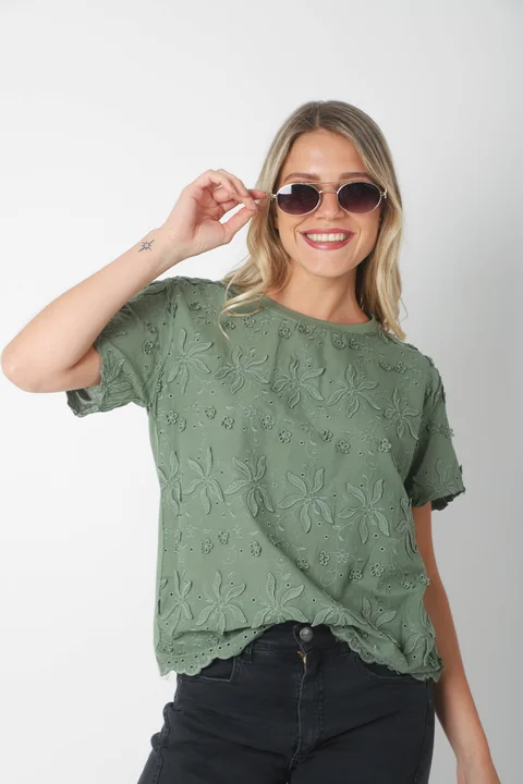 Remera SHANGAI Bordada GU5161