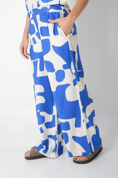 Conjunto CARMESI LINO estampado GUK70150-1/GUK70150