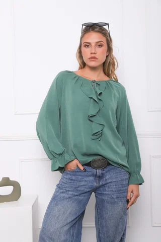 Blusa VOLTIER Gasa Chabot GU0346 - Vista 3