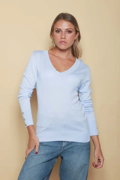 Sweater GUINEA HILO Escote V Media Estacion GUL684