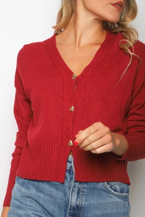 Saco Bremer MAVERICK con Botones Corazon Strass GUL621