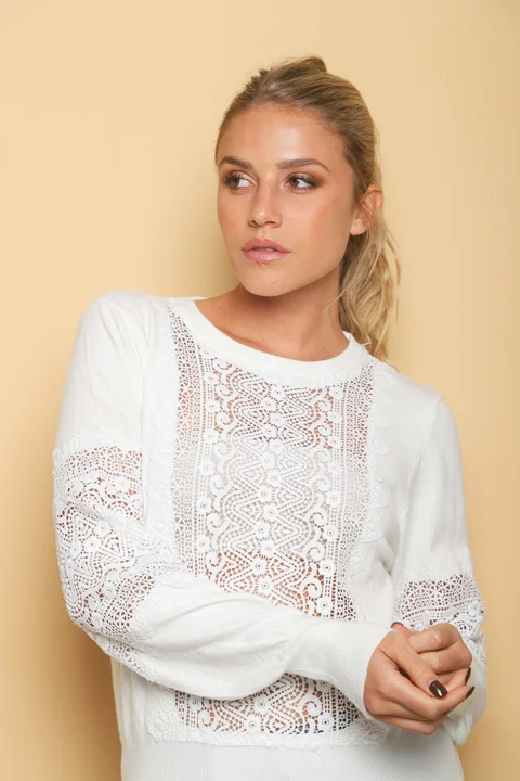 Sweater SASHA Bremer Bordado y Calado GUL655