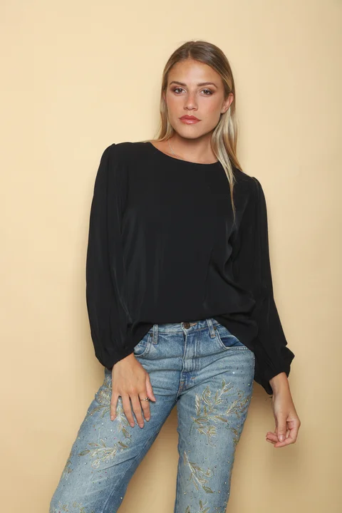 Camisola CHELSEA c/ Manga Larga Ancha Plizada GU0340