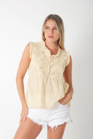 Blusa YUKI Broderie Bordada GU70210 - Vista 4