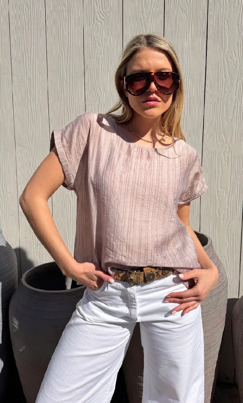 Remera ALICE Premium Bambula con Strass GU6222