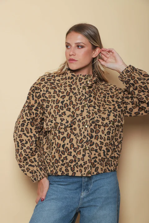 Campera BROWN PRINT Gabardina GU70064