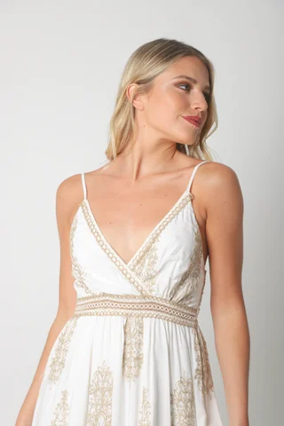 Vestido CARMIN c/bordado GUK70141 - Vista 4