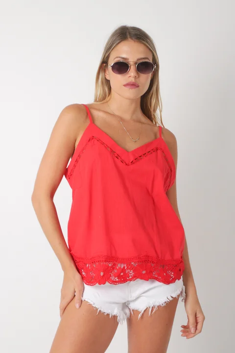 Musculosa JERI Lino bordada GU0537