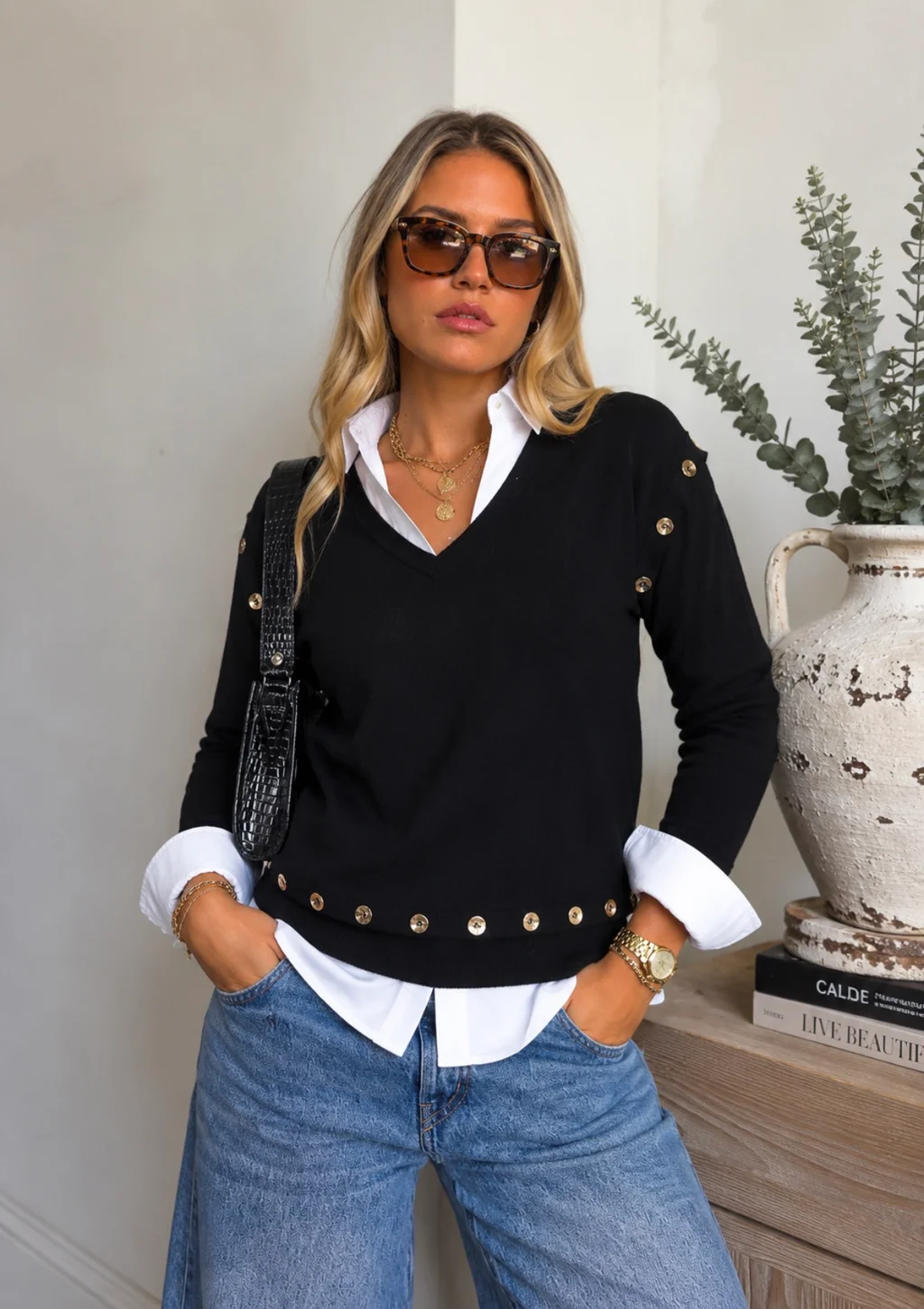 Sweater BURI Bremer Con Botones GU825