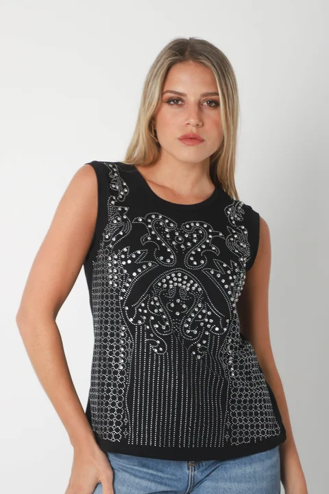 Musculosa AJAX c/strass GUK70125