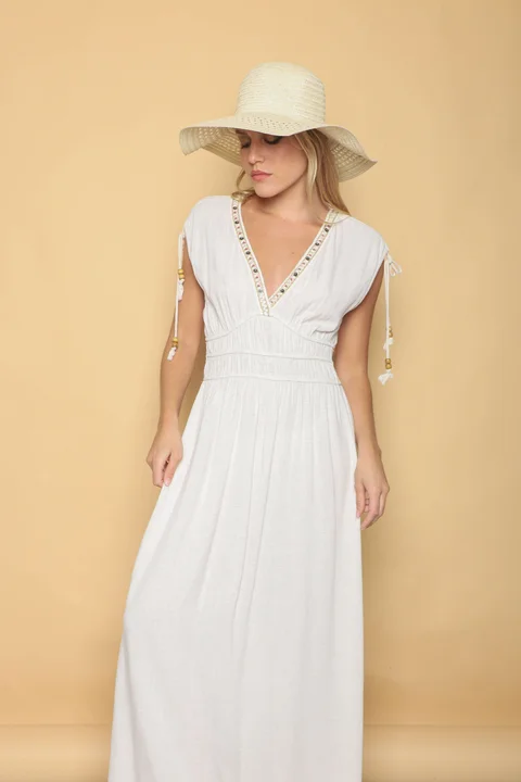 Vestido TAILAND lino GU0553