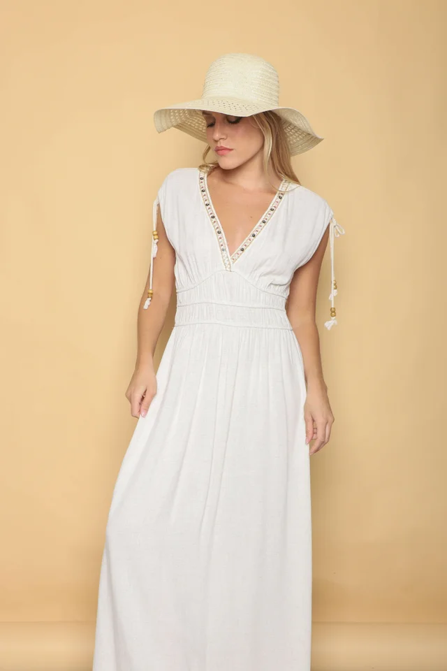 Vestido TAILAND lino GU0553