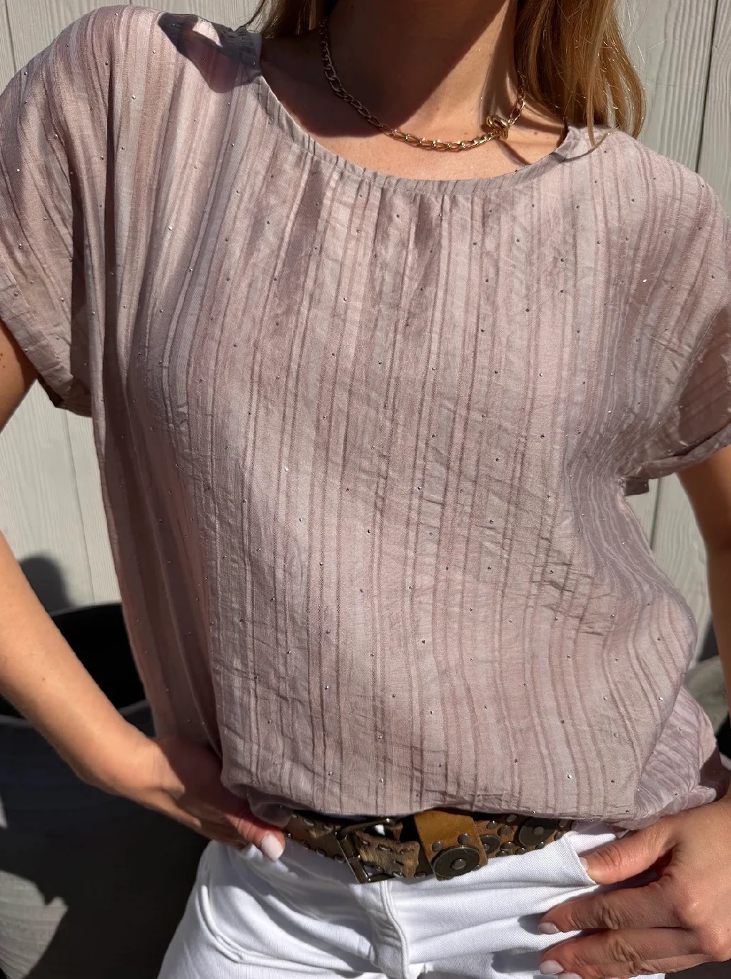 Remera ALICE Premium Bambula con Strass GU6222