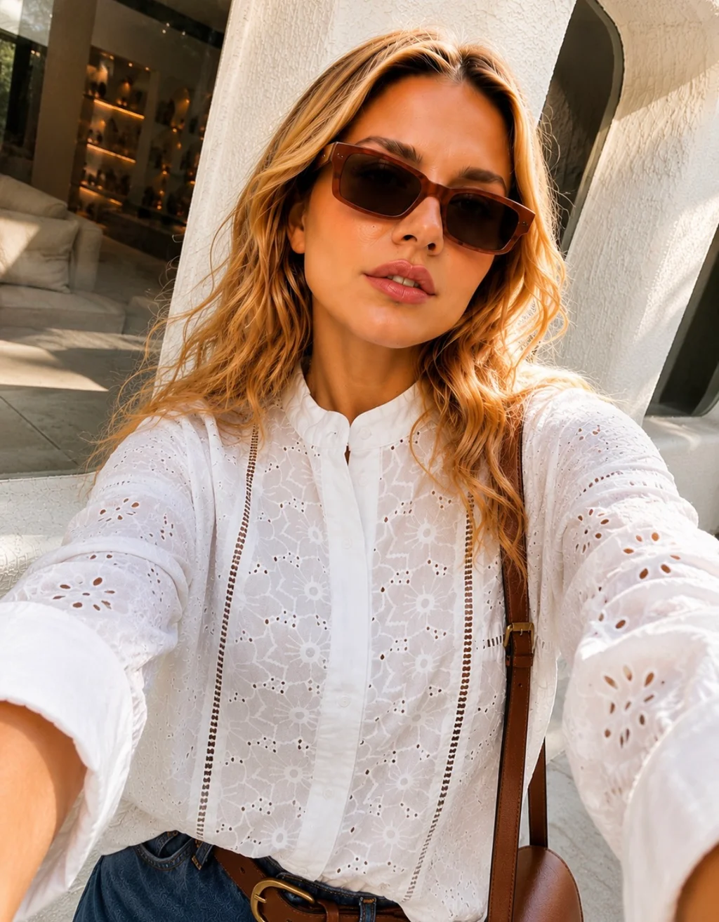 Camisa DESIRE C/ Broderie GUK70196
