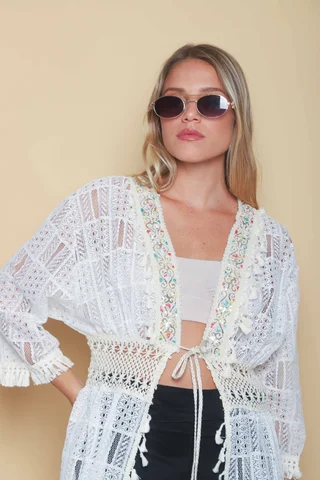 Kimono  Donna  Encaje GU52736 - Vista 4