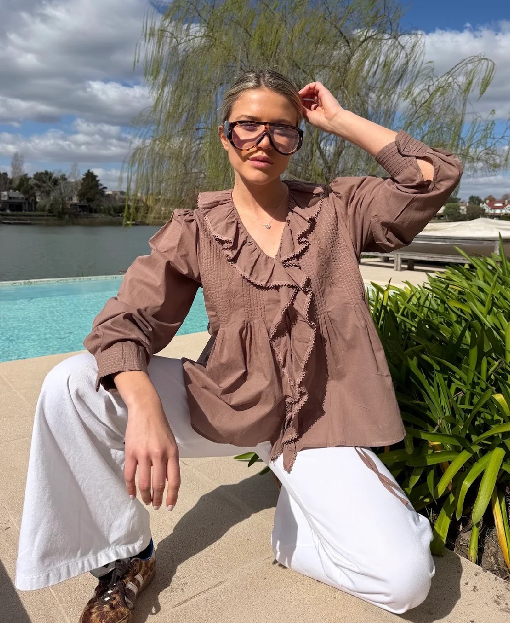 Camisa CARLY Con Volado GU70257