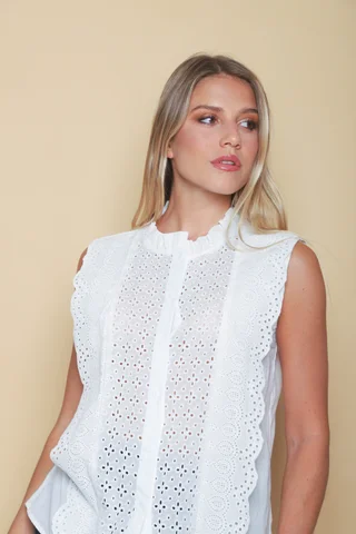 Blusa VIGO Broderie GUK70211 - Vista 1