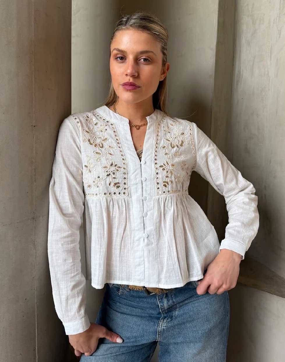 Blusa DASH Bordada GU70253