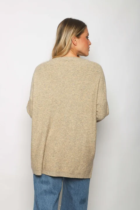 Sweater BIRMANA Largo Bremer con Botones GUL808