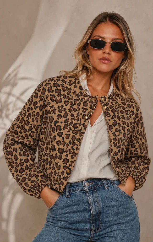 Campera BROWN PRINT Gabardina GU70064