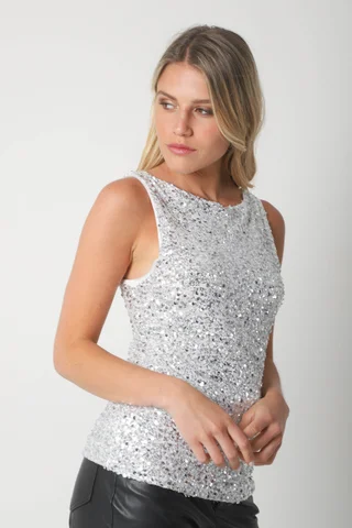 Musculosa ORCEL c/ Lentejuelas Forrada GU5151 - Vista 6