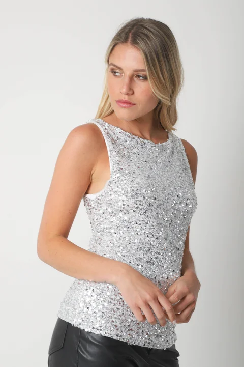 Musculosa ORCEL c/ Lentejuelas Forrada GU5151