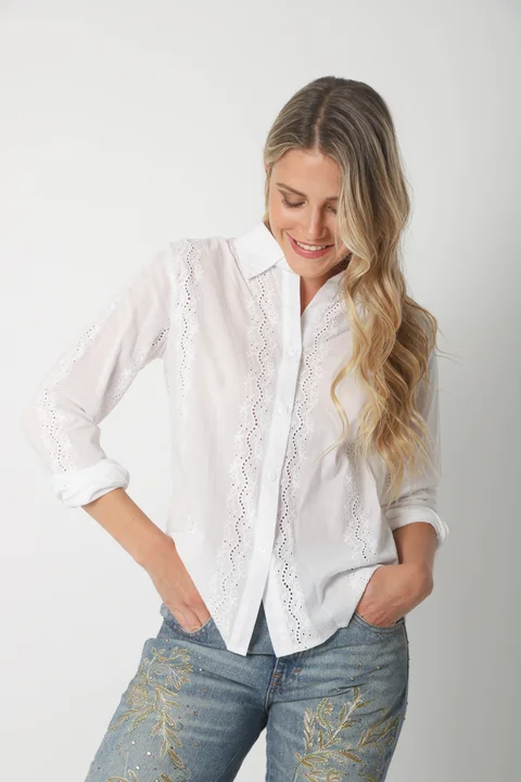 Camisa KAINE Broderie GUK70132