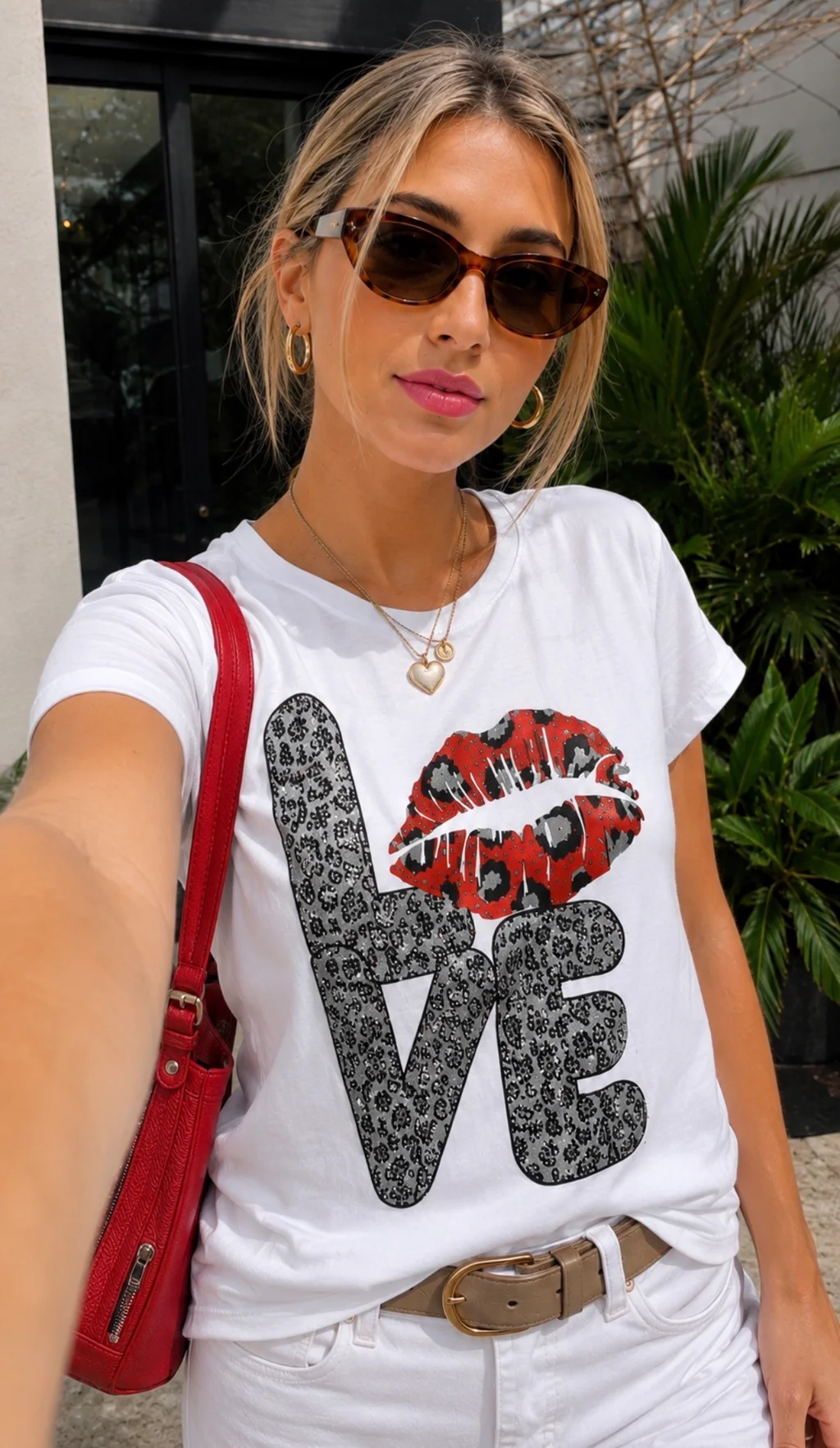 Remera LOVE PRINT c/strass GU7487