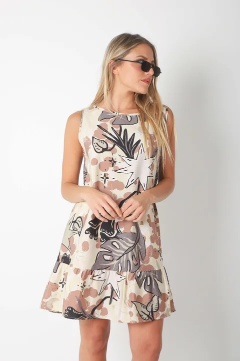 Vestido Weiss Caribean de Satin