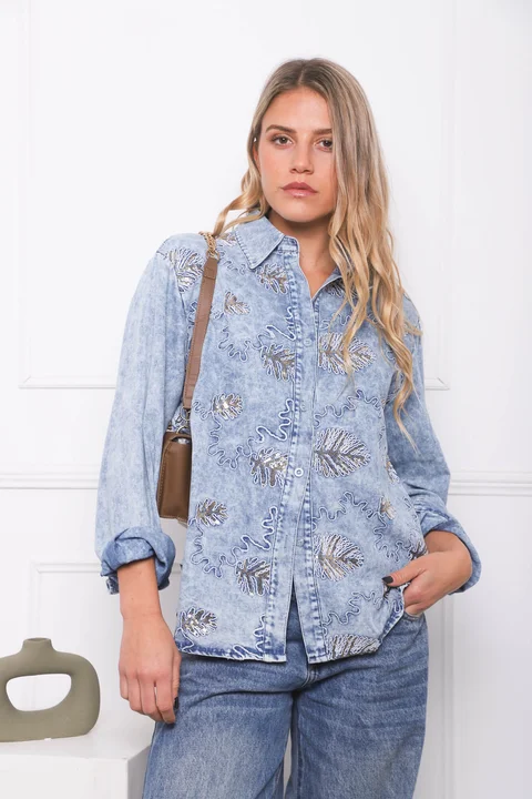 Camisa VINAH Jean Bordada GU278769