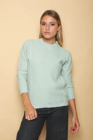 Sweater REINA Panal con Trenzas 0722 - Vista 3