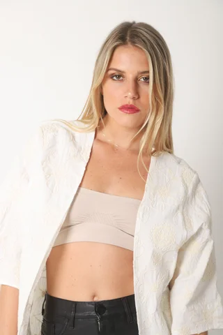 Kimono GALIA de Lino Bordado GU5172 - Vista 6