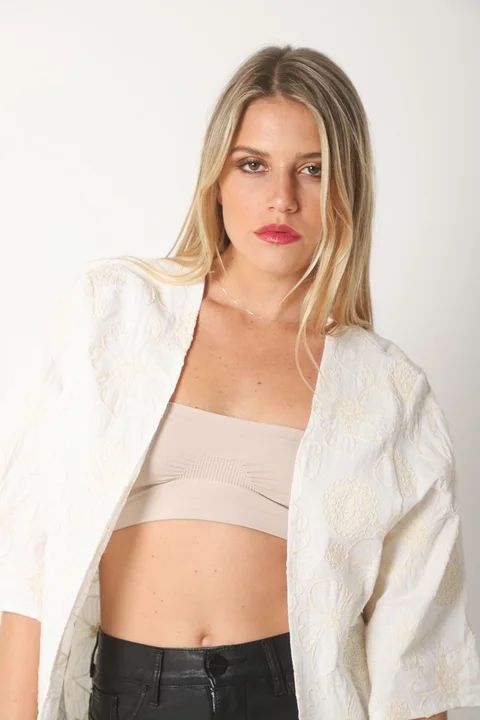 Kimono GALIA de Lino Bordado GU5172