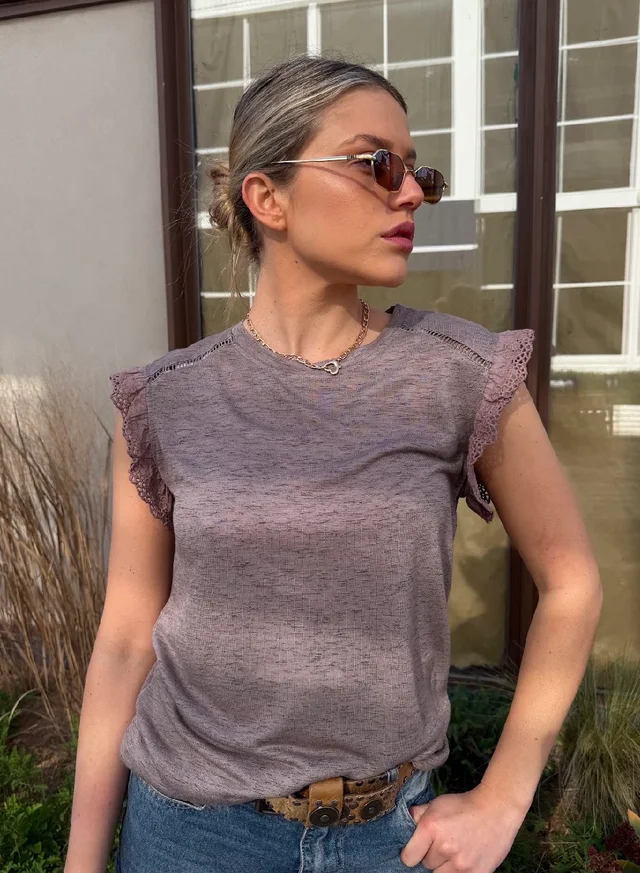 Remera RITA Hilo con Volado GU6267