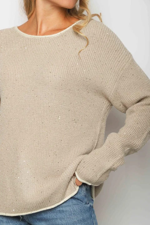 Sweater EDIMBURG Guarda Combinada y Lentejuelas GU67603