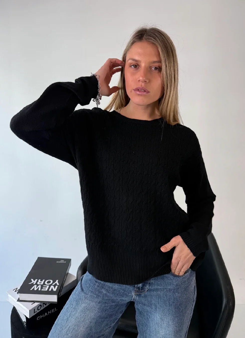 Maxi Sweater MADELEINE Bremer Trenzado GUL819