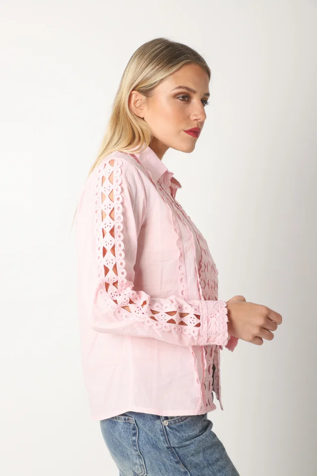 Camisa FRENESI Guardas Guipiur GUK70198 