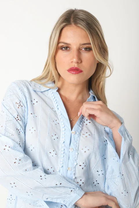 Camisa BULERY Corta Broderie Calada GU70120