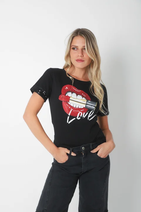 Remera LOVE LABIAL GU15812