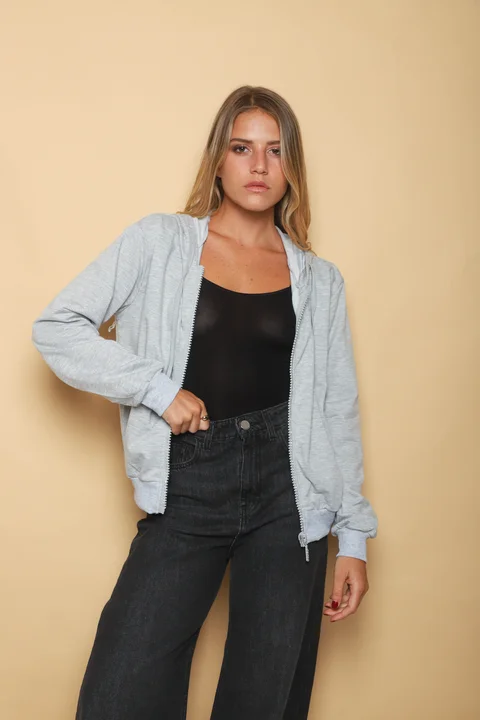 Campera  Siena White  Brillos  Cierres  GUK166