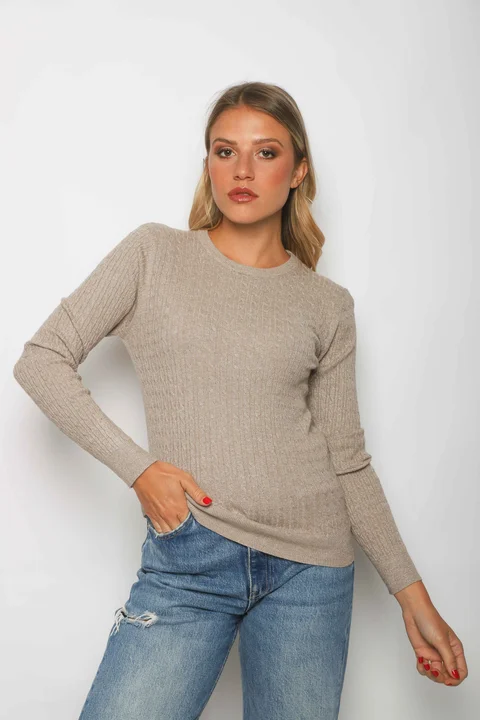 Sweater KALU Trenzado Lurex GUL656