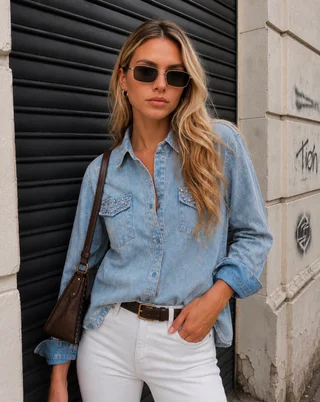 Camisa Jean Nevado C/ Piedras GUK70103 - Vista 2