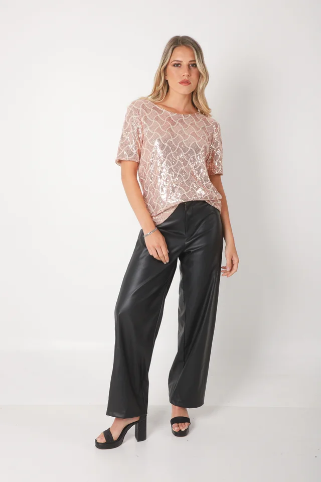 BLUSA DIAMONDS c/lentejuelas GU5196