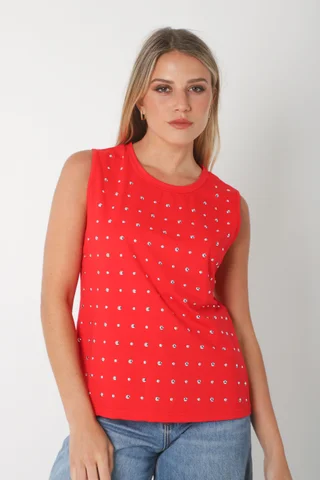 Musculosa  AIME Premium Algodón con Tachas GU70137 - Vista 1