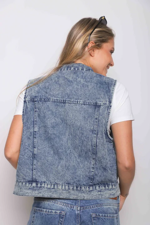 Chaleco Jean LIBI c/ Tachas GUK70102