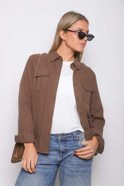  Camisa WANSEL Gabardina Bordada GU70284