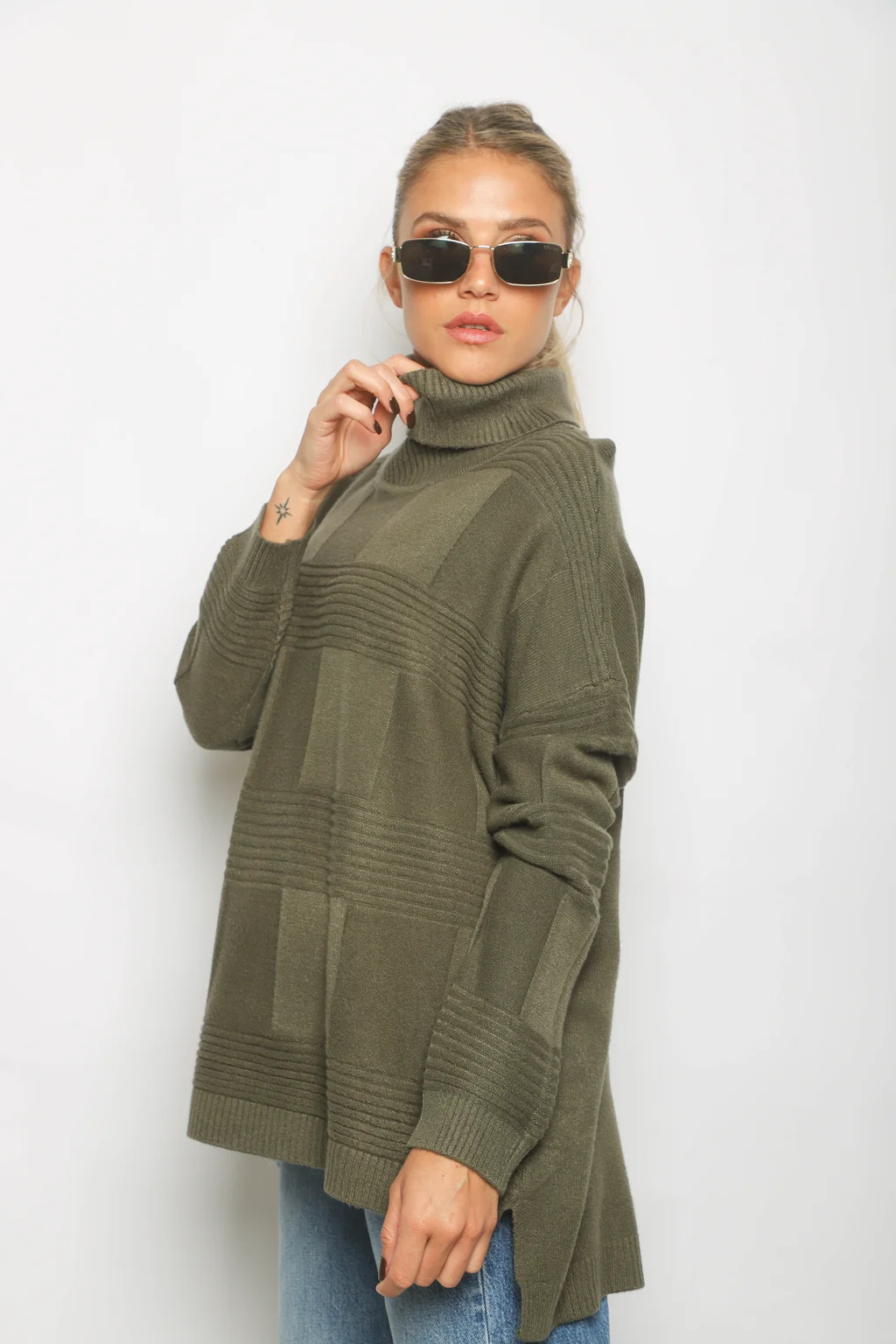 Poleron SAINT OVERSIZE Bremer Tramado GUL803